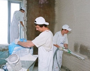 Особенности машинной штукатурки