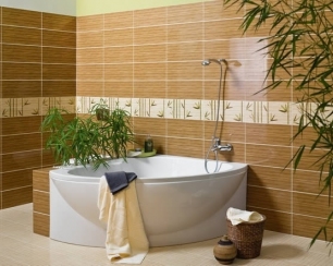 Использование керамической плитки в ванной комнате