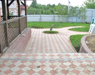 Тротуарная плитка - укладка