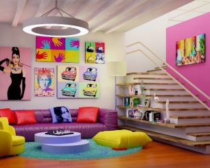Поп-арт - современный стиль интерьера
