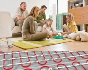 Отопление с помощью теплого пола