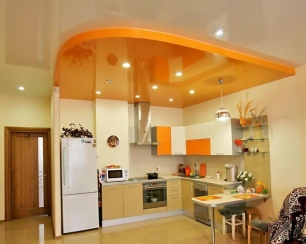Выбираем вид потолка для кухни правильно!