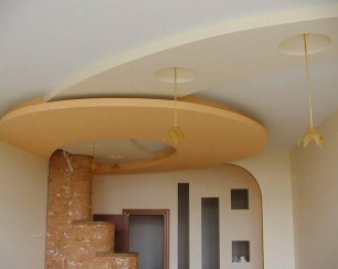 Потолки из гипсокартона и их особенности