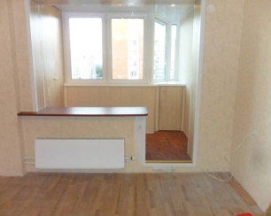 Объединение комнаты с балконом