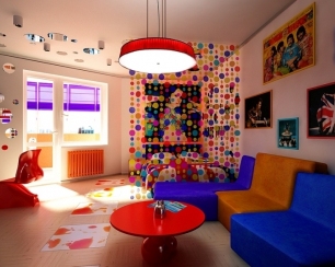 Оформление интерьера в стиле «поп-арт»