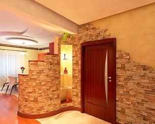 Отделка стен декоративным камнем