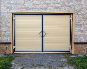 Как сделать гаражные распашные ворота своими руками