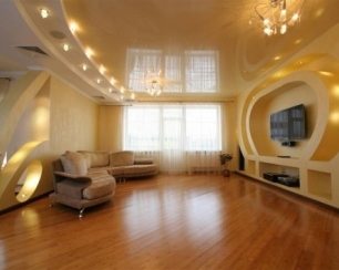 Натяжные потолки в два уровня от компании Coplast