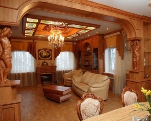 Отделка интерьера натуральным деревом