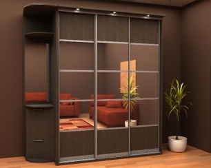 Шкафы-купе в прихожую 50-сантиметровой глубины.