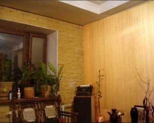 Декорирование стен тростниковыми обоями