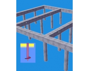 Монтаж фундаментов на винтовых сваях