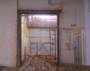 Выполнение проемов в несущих стенах