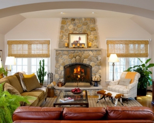 Каким должен быть дизайн гостиной в деревянном доме