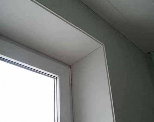 Откосы из гипсокартона