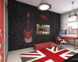 Подросток. Комната в стиле рок