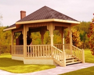 Строим беседку для отдыха