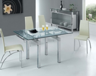 Стеклянные столы в интерьере