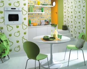 Отделка кухни обоями: выбираем фактуру материала