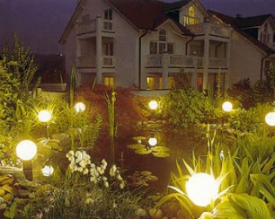 Освещение сада