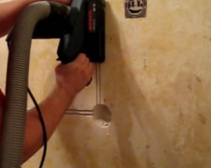 Штробление стен под электропроводку