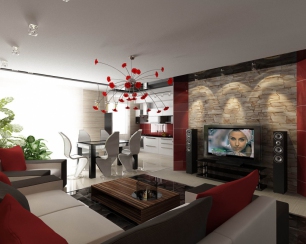 Модный дизайн интерьера гостиной самостоятельно