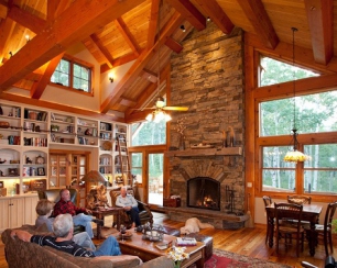 Дизайн интерьера деревянного дома и его выбор