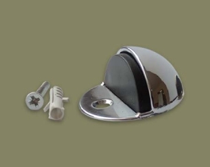 Как установить дверной упор. Дверной отбойник