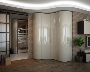 Радиусные шкафы: особенности изготовления и характеристики