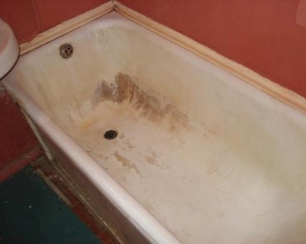 Как очистить ванну от ржавчины