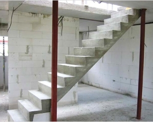 Как самостоятельно сделать бетонную лестницу