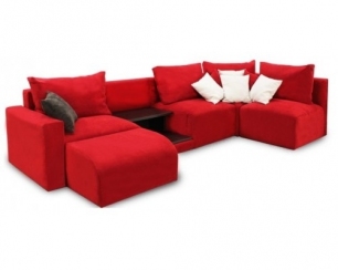 Как выбрать материалы углового дивана
