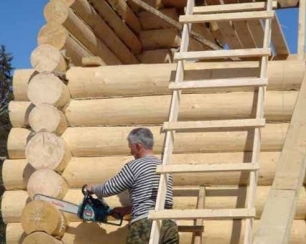 Сруб деревянного дома