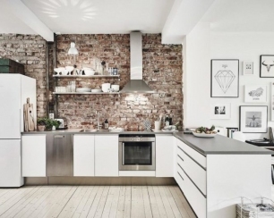 Скандинавский стиль в интерьере кухни