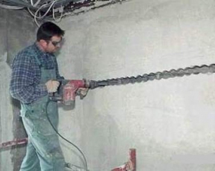 Штробление стен