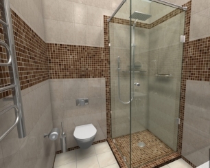 Стеклянные душевые кабины