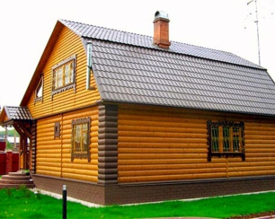 Отделка фасада деревянного дома