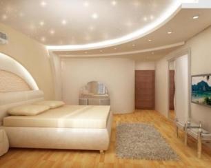 Многоуровневый потолок в спальне – плюсы и минусы