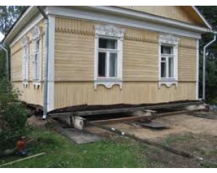 Как передвинуть деревянный дом