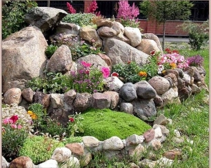 Украшение для дачи: альпийская горка