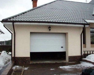 Секционные ворота для гаража автоматического типа