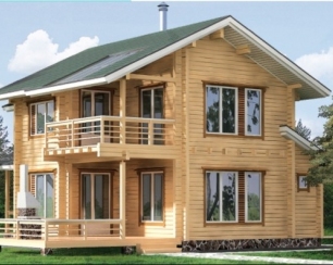 Дачные дома из клееного бруса