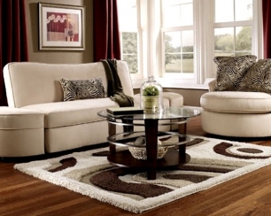 Украшаем интерьер с помощью напольных ковров ручной работы